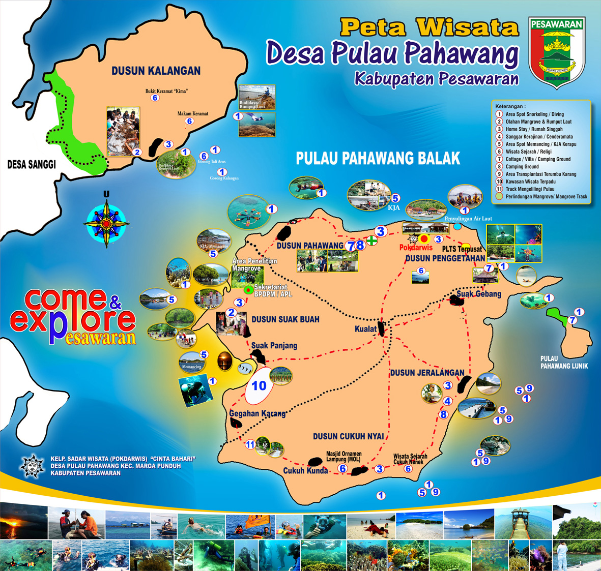 Peta Wisata Pulau Pahawang